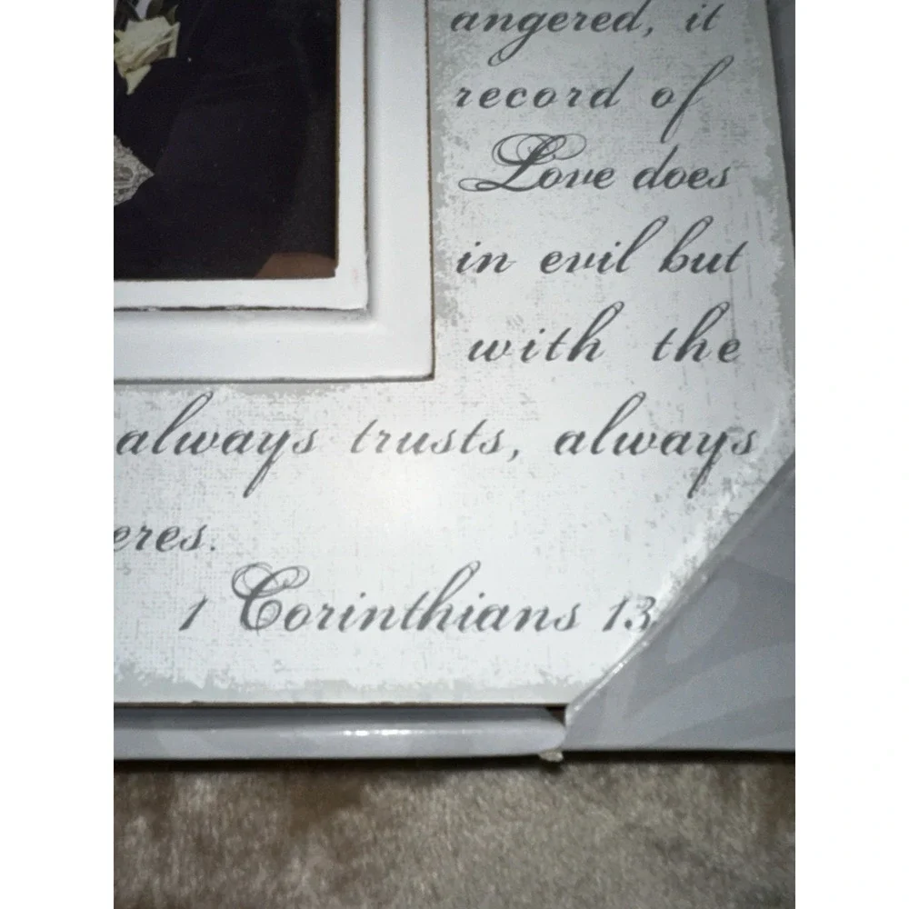 Mr and Mrs Wedding Picture Frame 5x7 Malden International 1 Corinthians Love